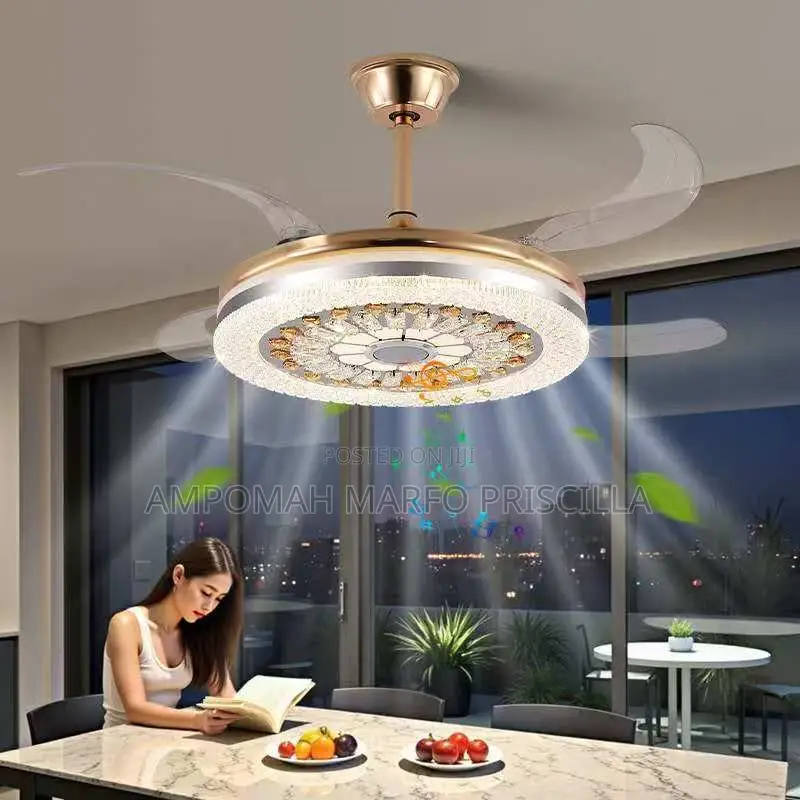 Ceiling Fan With Light And Voice Control