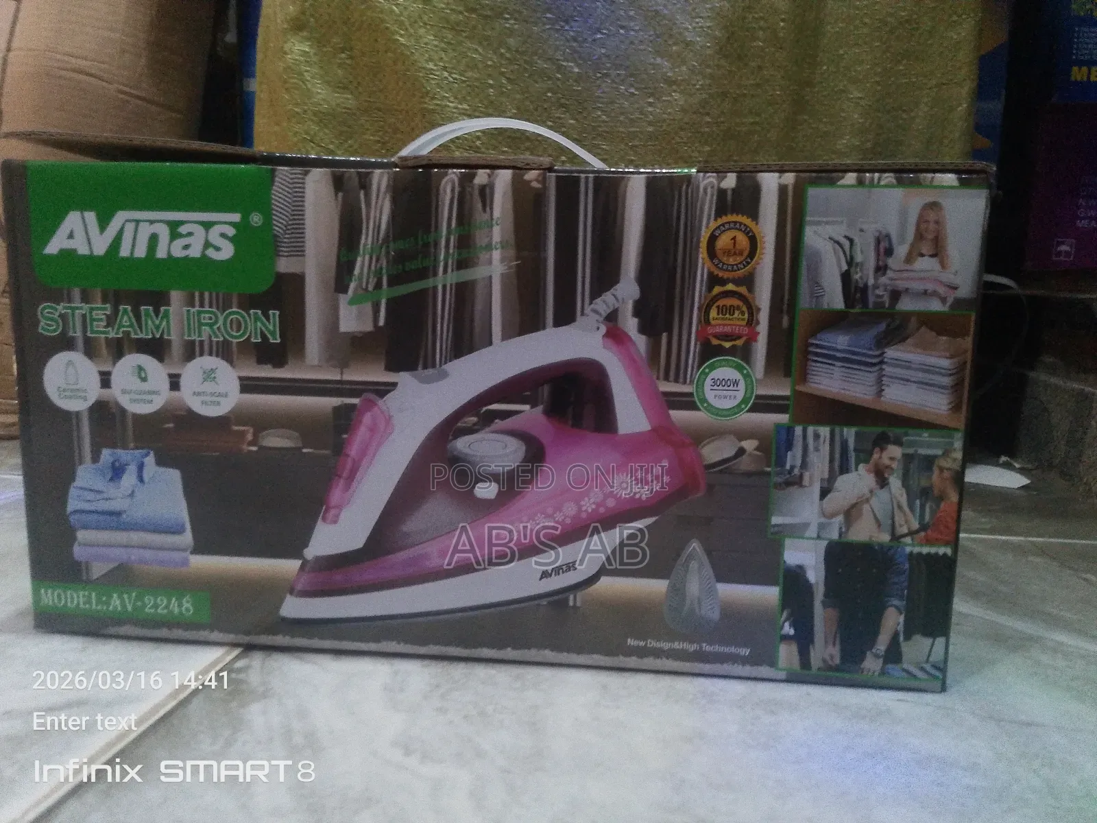 Steam Iron 3000w