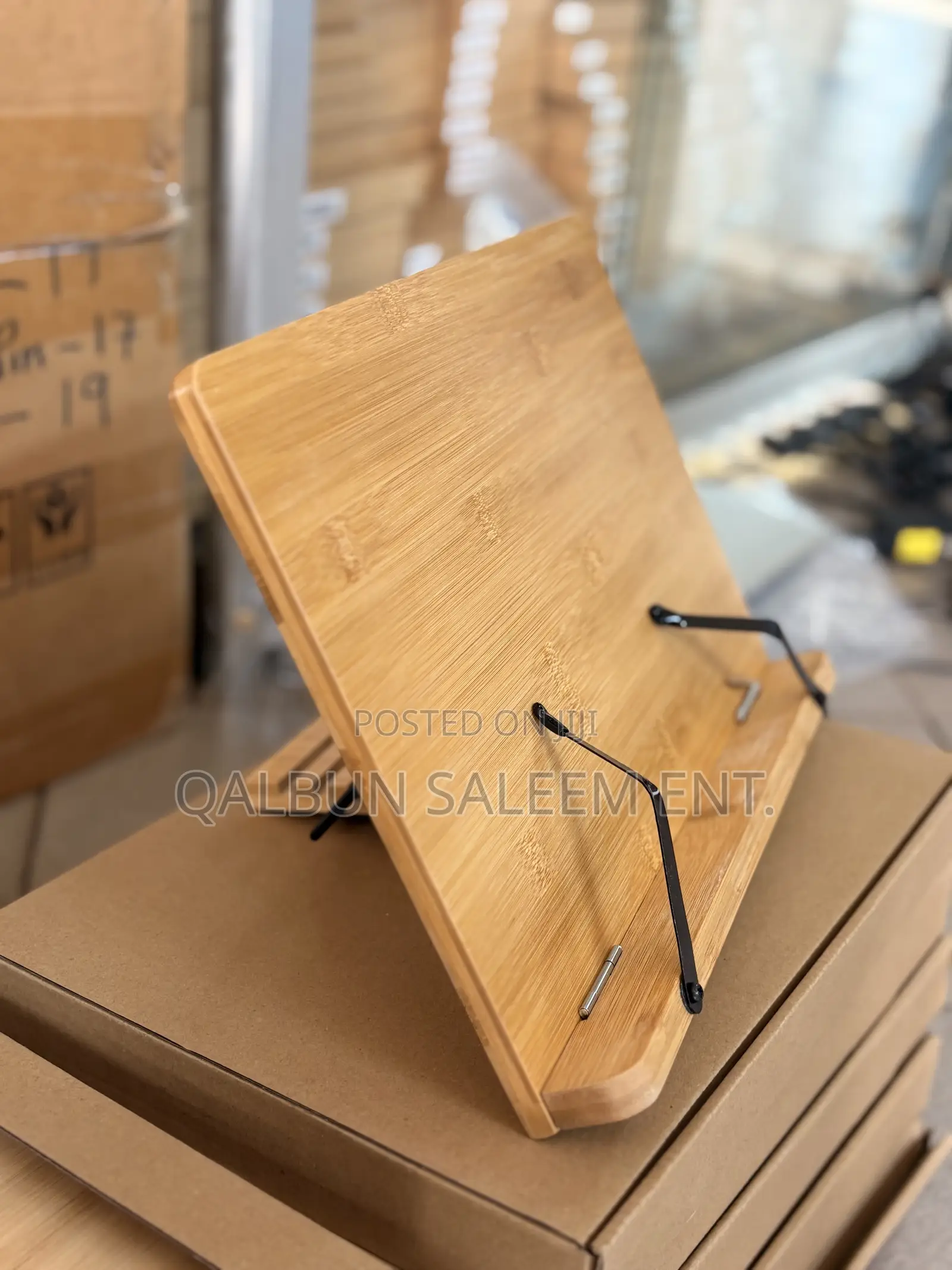 High Quality Adjustable Wooden Bamboo Book Stand For Reading