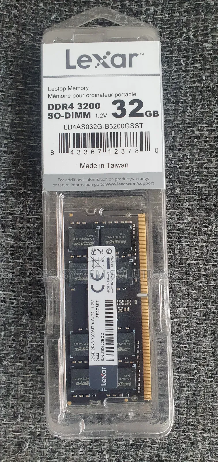 Lexar Ddr4 3200 So-Dimm 32 Gb Ram
