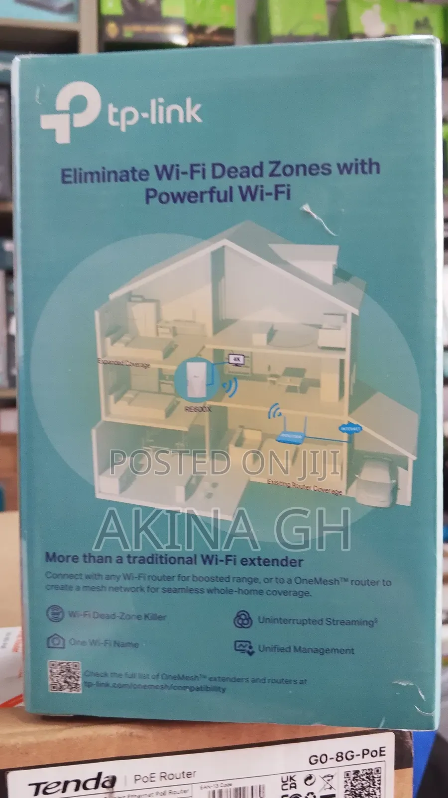 Tp Link Wi-Fi 6 Range Extender Ax1800 Dual Band (Re600x)