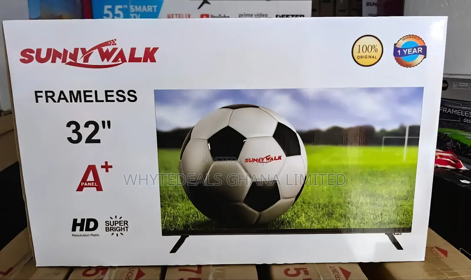 Sunnywalk 32" Led Tv| Digital| In-built Satellite| 1080p| Full Hd|2026