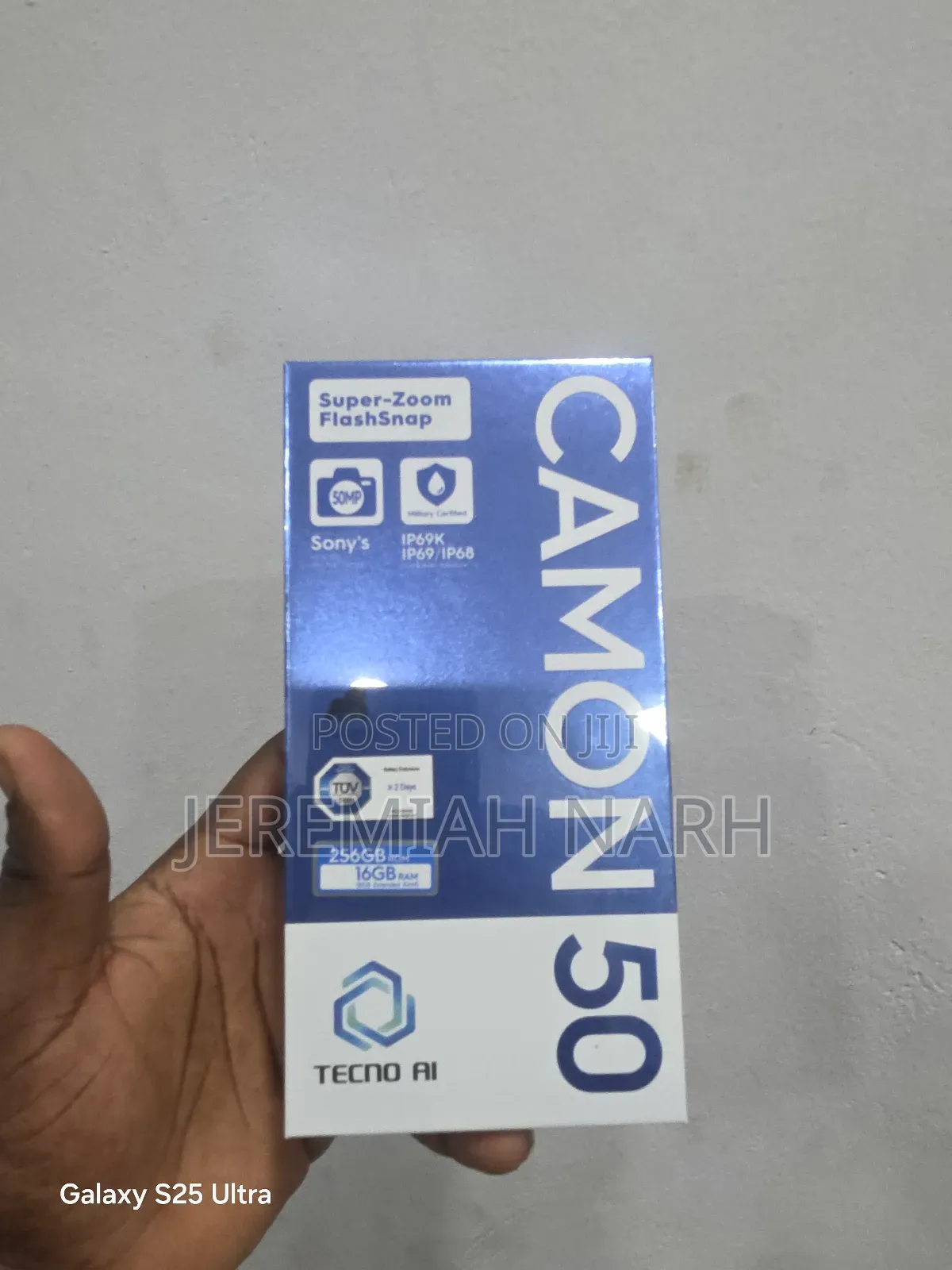 New Tecno Camon 50 256 GB Black