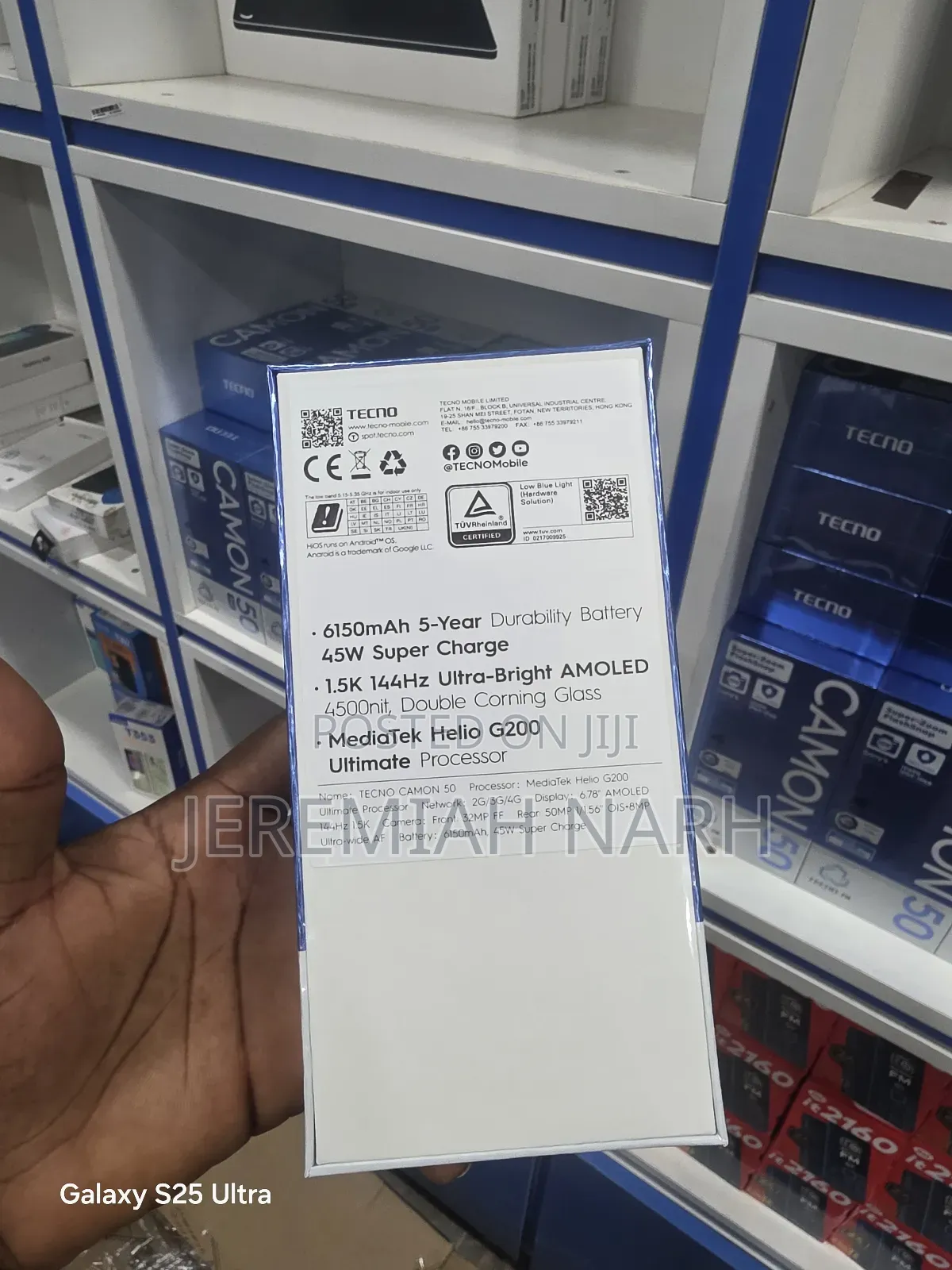 New Tecno Camon 50 256 GB Gray
