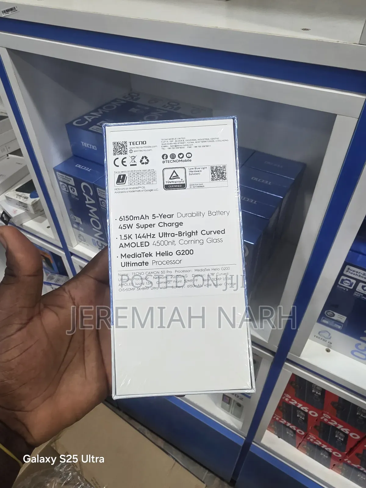 New Tecno Camon 50 Pro 256 GB Blue