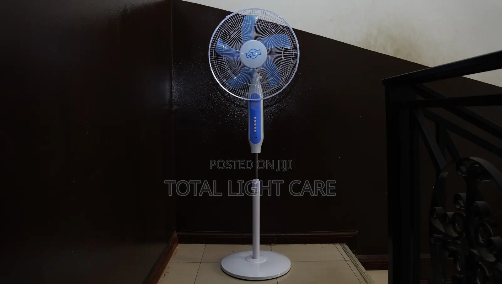 Rechargeable And Solar Standing Fan