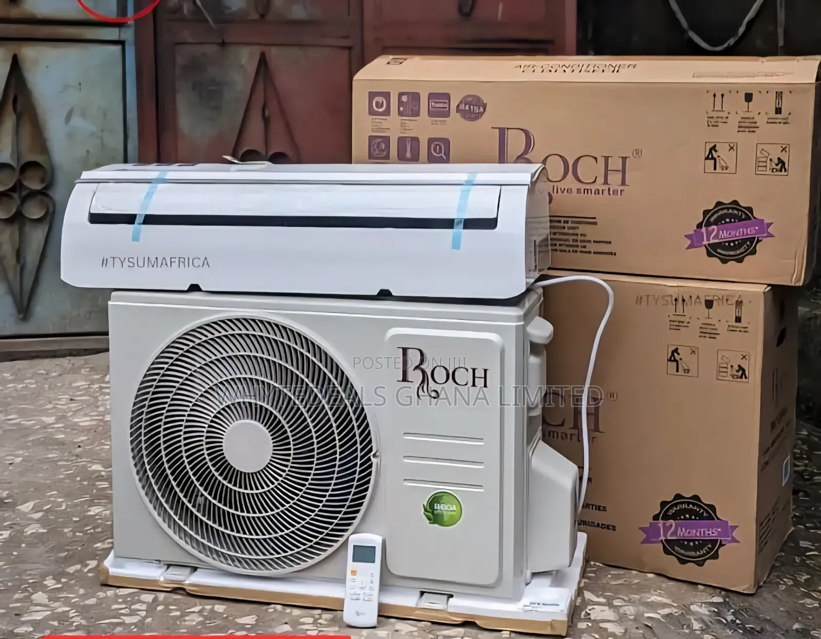 Roch Split Airconditioner| 2.0hp| R410| Sleek Design| 2_yrs Warranty