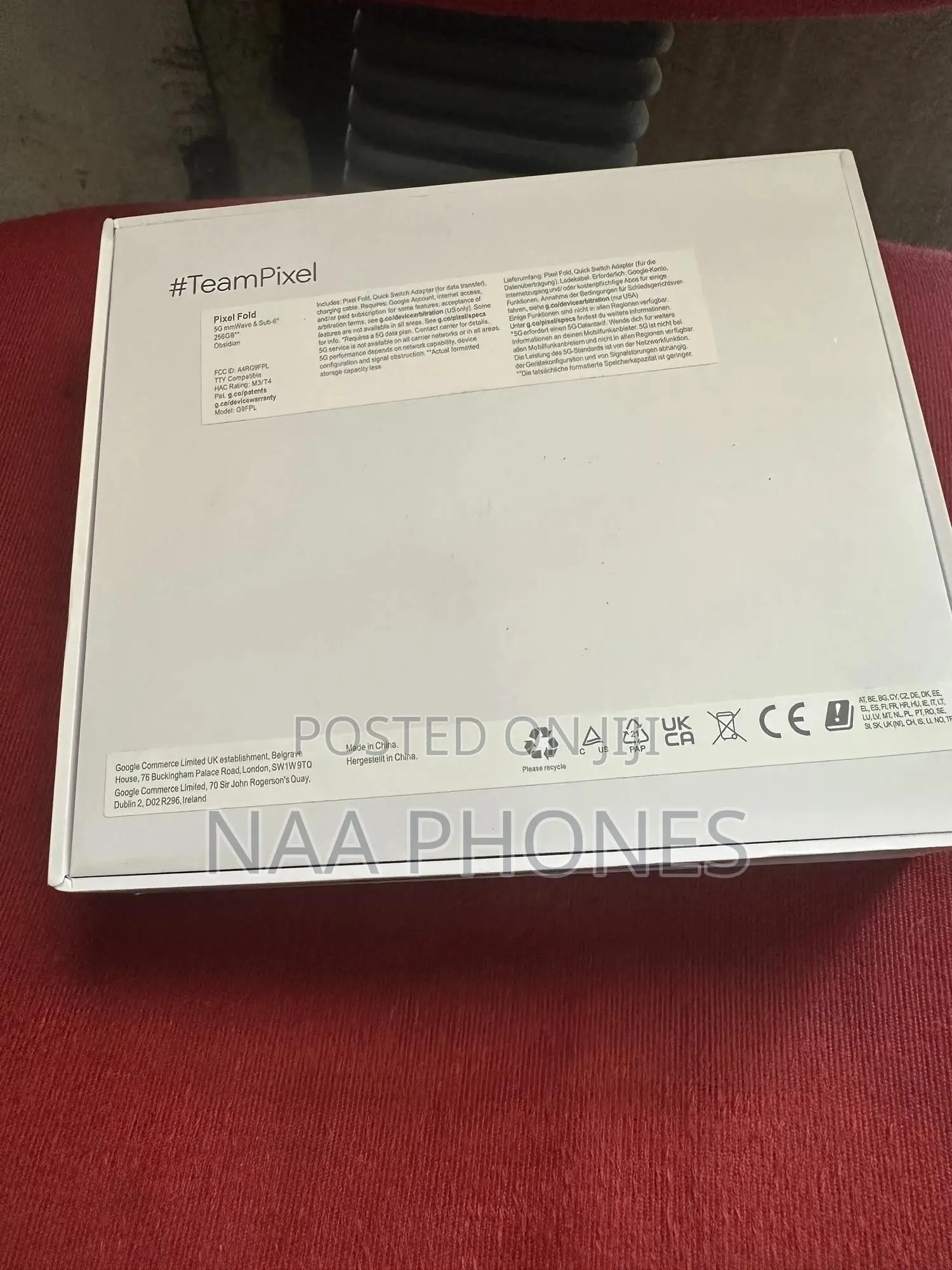 New Google Pixel Fold 256 GB Black