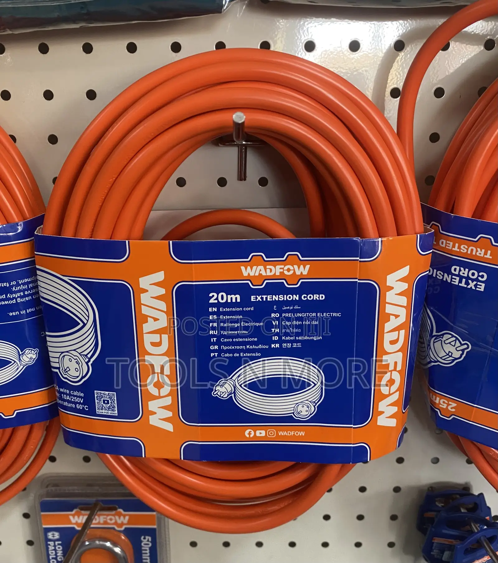Wadfow Extension Cord 20m