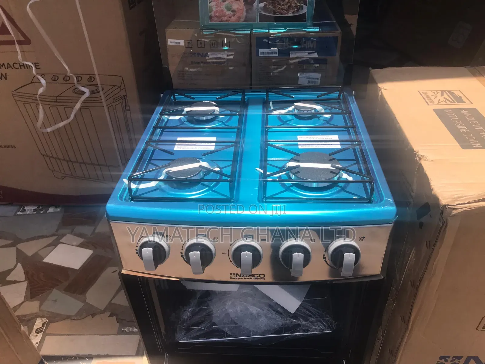 Brand New Quality Nasco 50x50 4 Burner Gas Stove With Oven And Grill