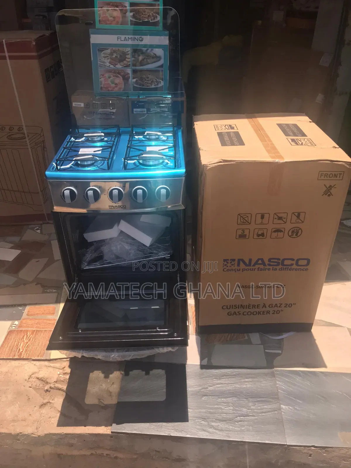 Brand New Quality Nasco 50x50 4 Burner Gas Stove With Oven And Grill