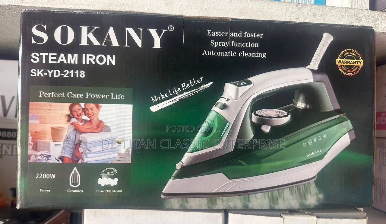 Quality Sokany Heavy Steam Iron-2200w
