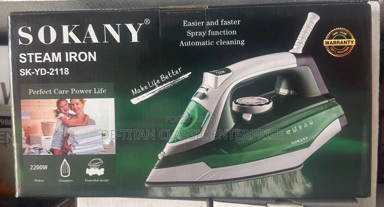 Quality Sokany Heavy Steam Iron-2200w