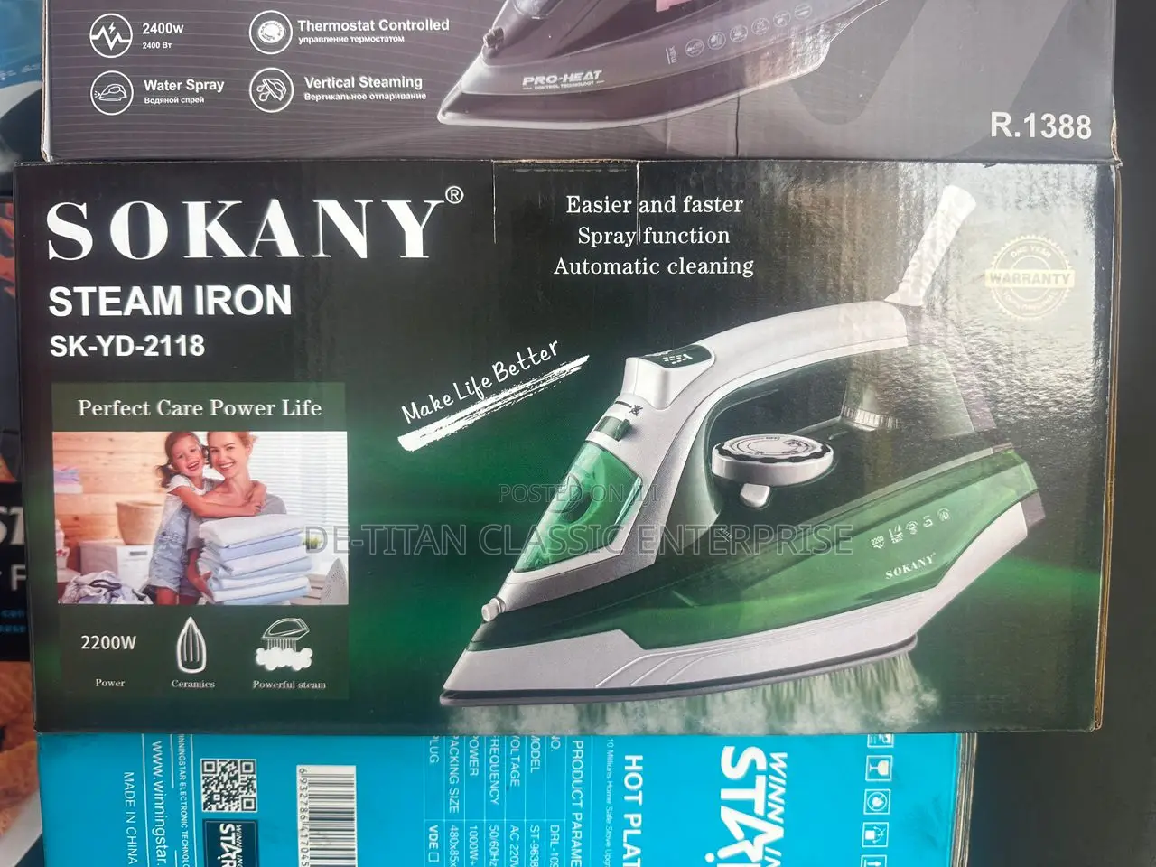 Quality Sokany Heavy Steam Iron-2200w