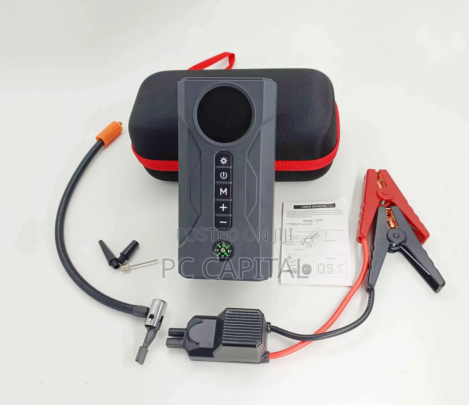 Car Jump Starter, Powerbank With Air Compressor