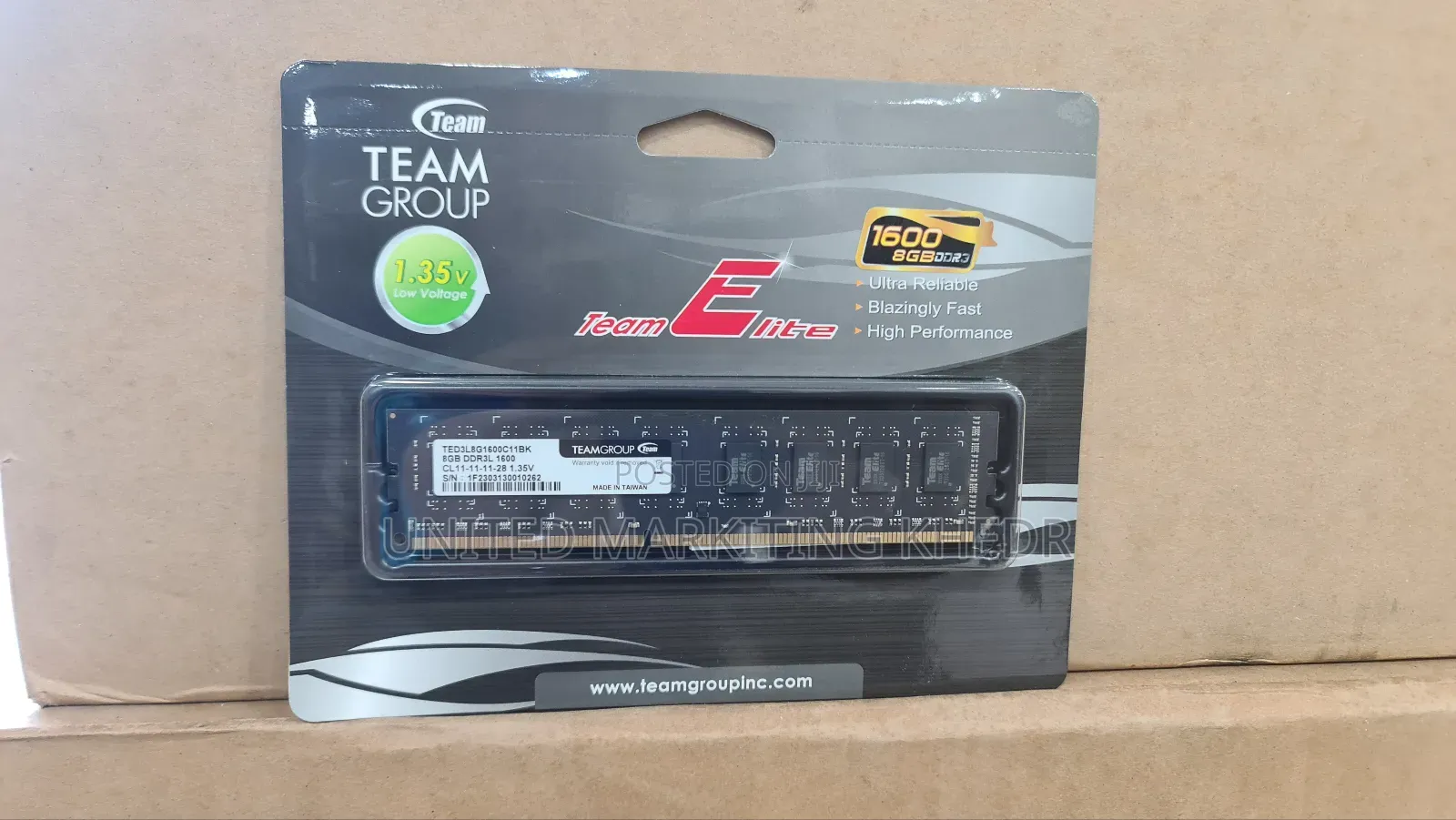 Team Group Ddr3 8gb 1600 Desktop Ram