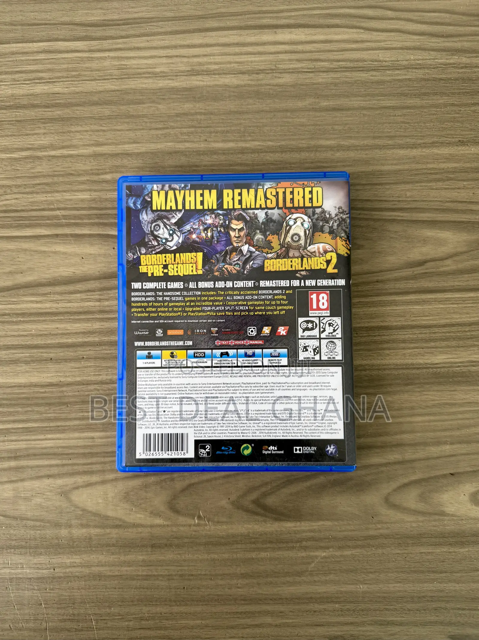 Borderlands Playstation 4 Cd