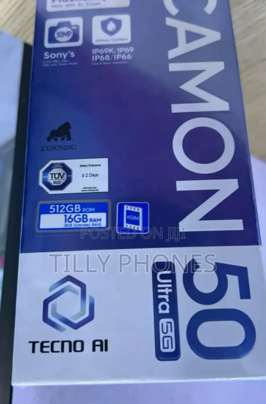 New Tecno Camon 50 Ultra 512 GB Black
