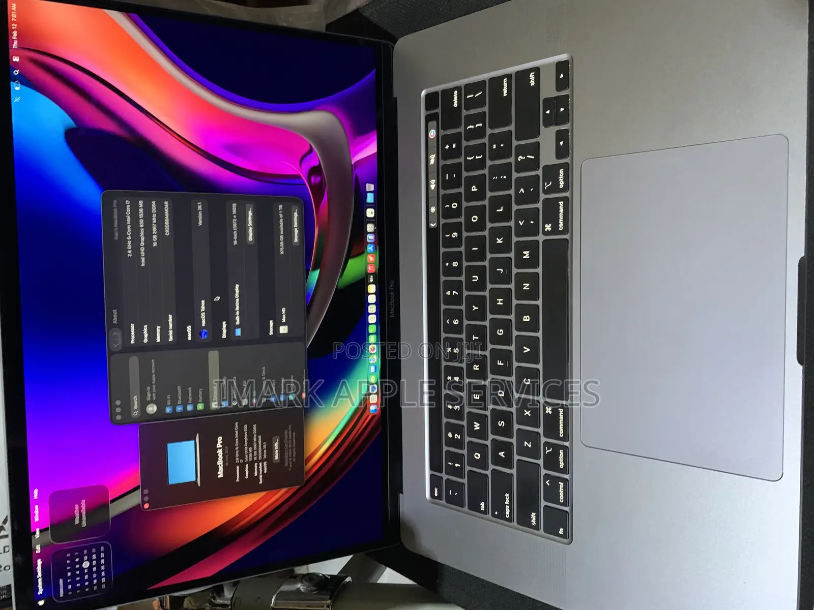 Laptop Apple MacBook Pro 2019 16GB Intel Core i7 SSD 1T