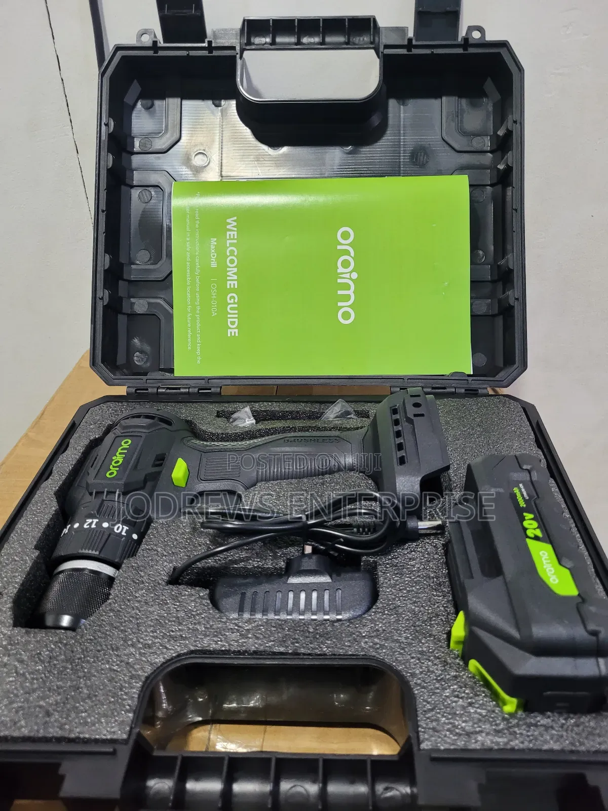 Oraimo Maxdrill 20v Cordless Versatile Power Drill Driver