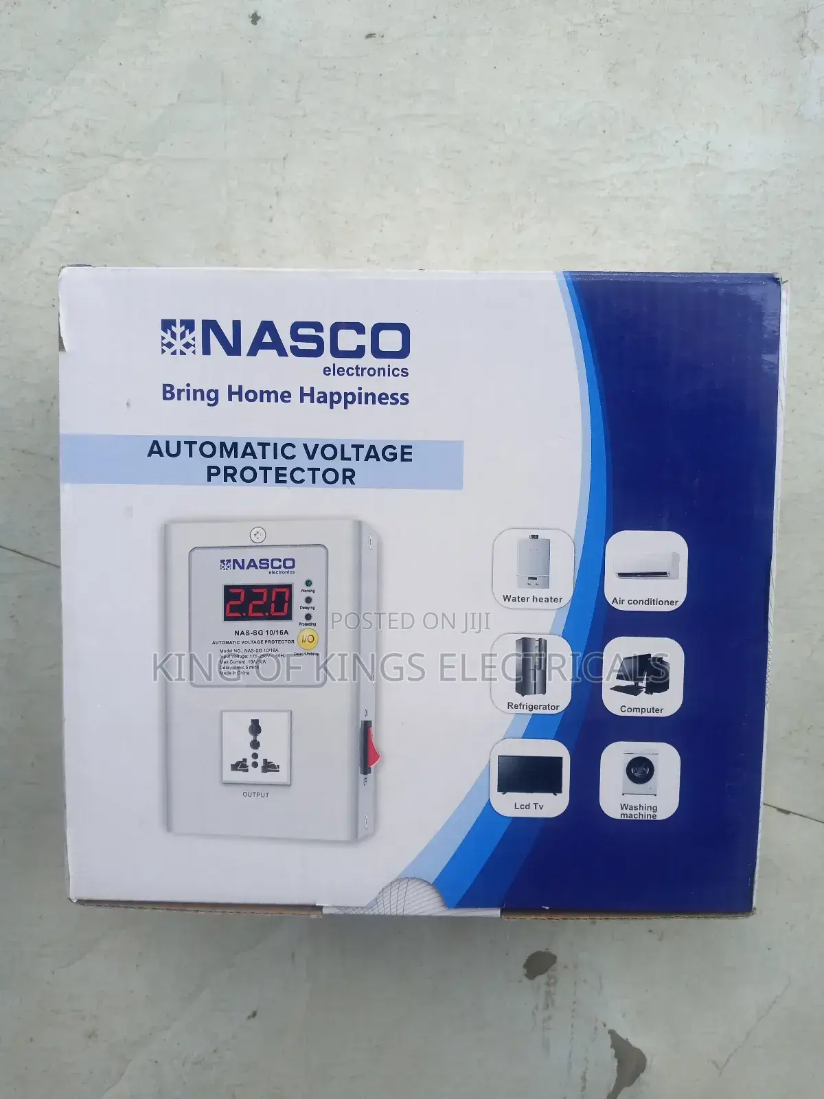 Nasco Automatic Voltage Protector - (White)