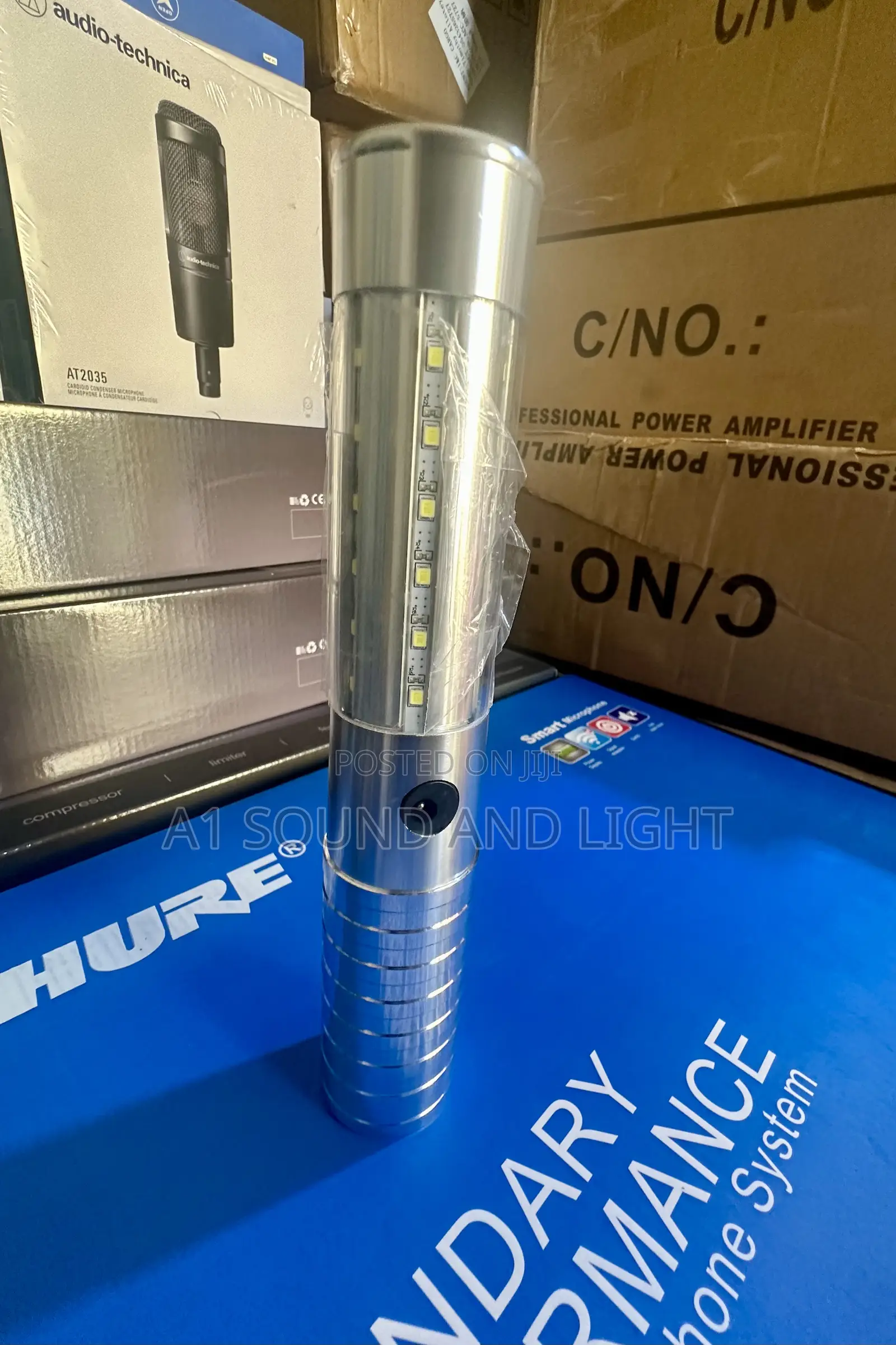 22.5cm Led Champagne Baton Sliver