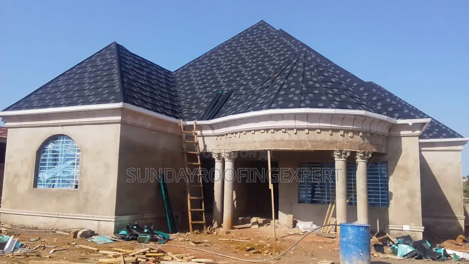 Shingle and PVC Gutter Installation