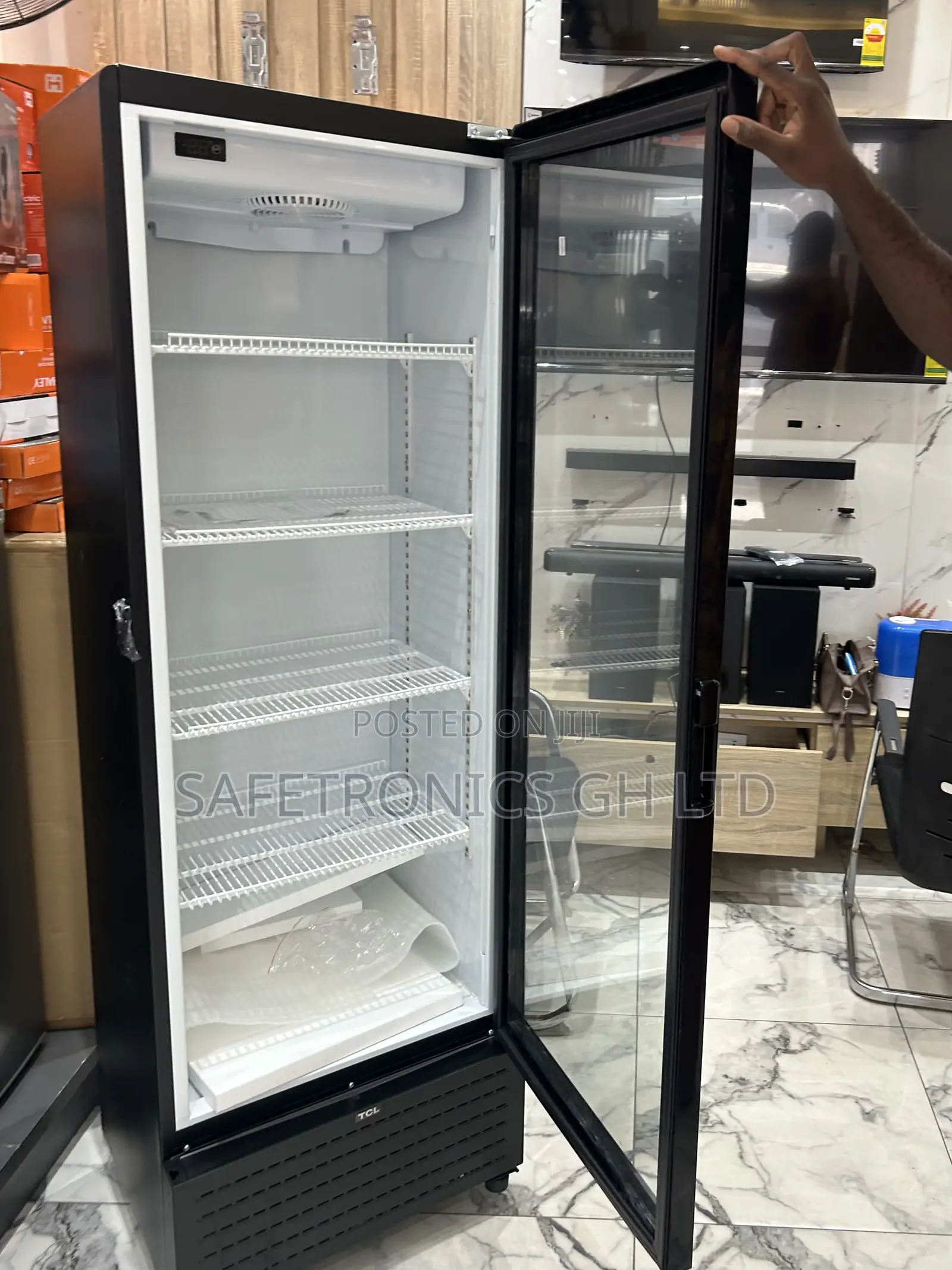 Classic Good 258 Liters Singledoor Black TCL Display Fridge