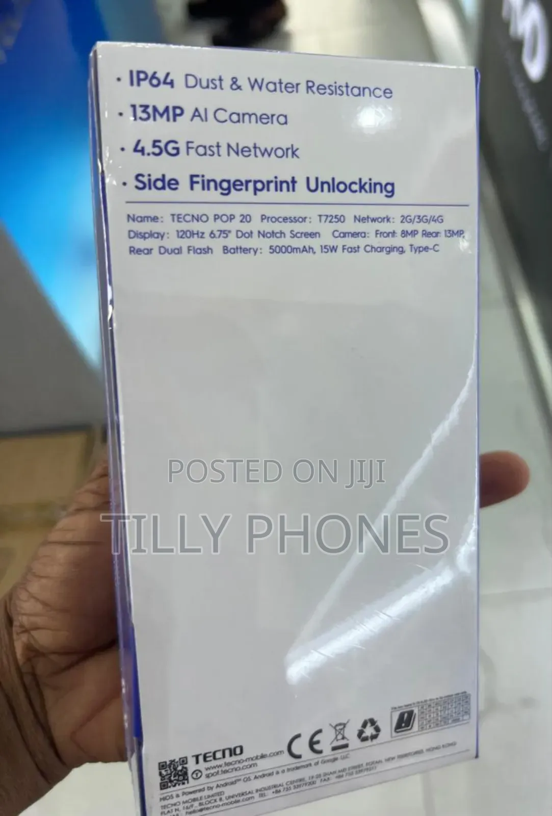 New Tecno Pop 20 128 GB Black