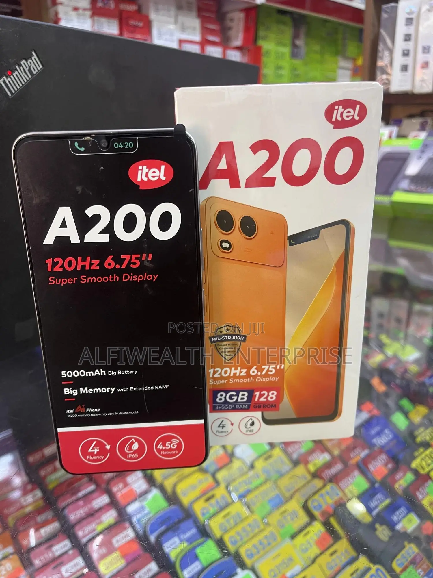 New Itel A200+ 128 GB Silver