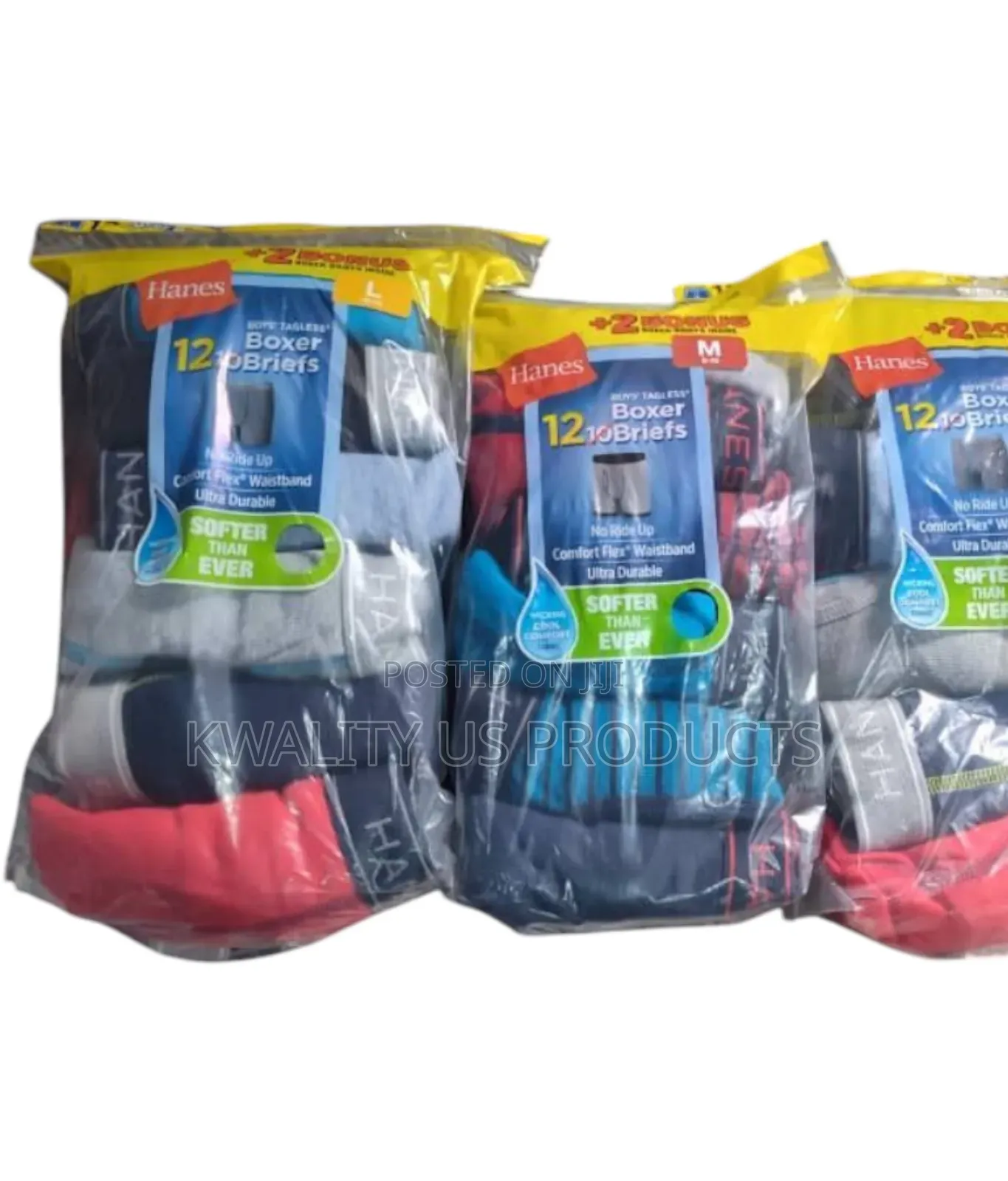 Hanes Tagless Boxer Briefs for Boys 8 to 10 Years