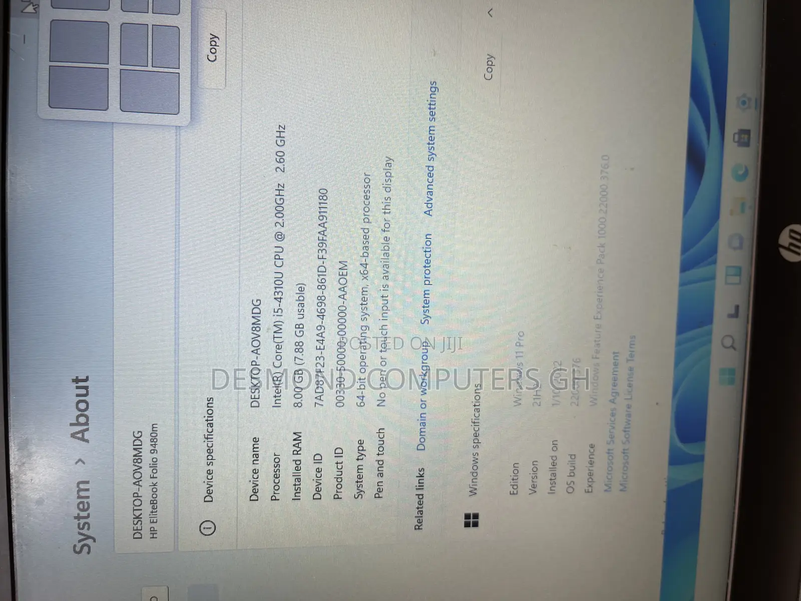 Laptop HP EliteBook Folio 9480M 8GB Intel Core i5 SSD 128GB