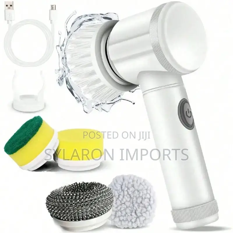 6-in-1 Rechargeable Electric Brush Set – Multi-purpose Power Scrubber