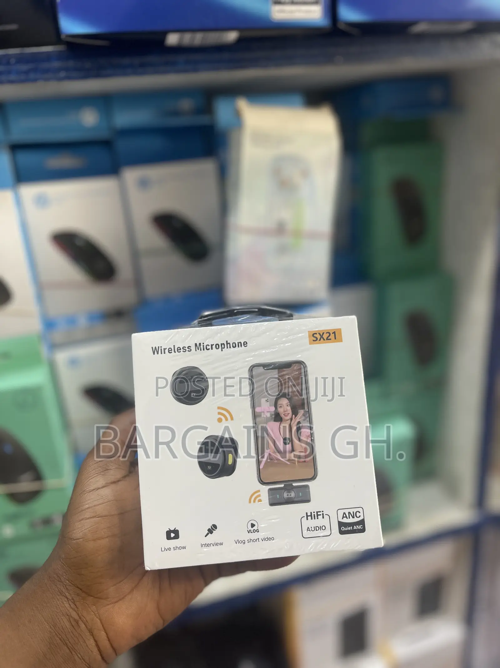 Sx21 Wireless Lapel Microphone With 2 Microphones Holders (Promo)