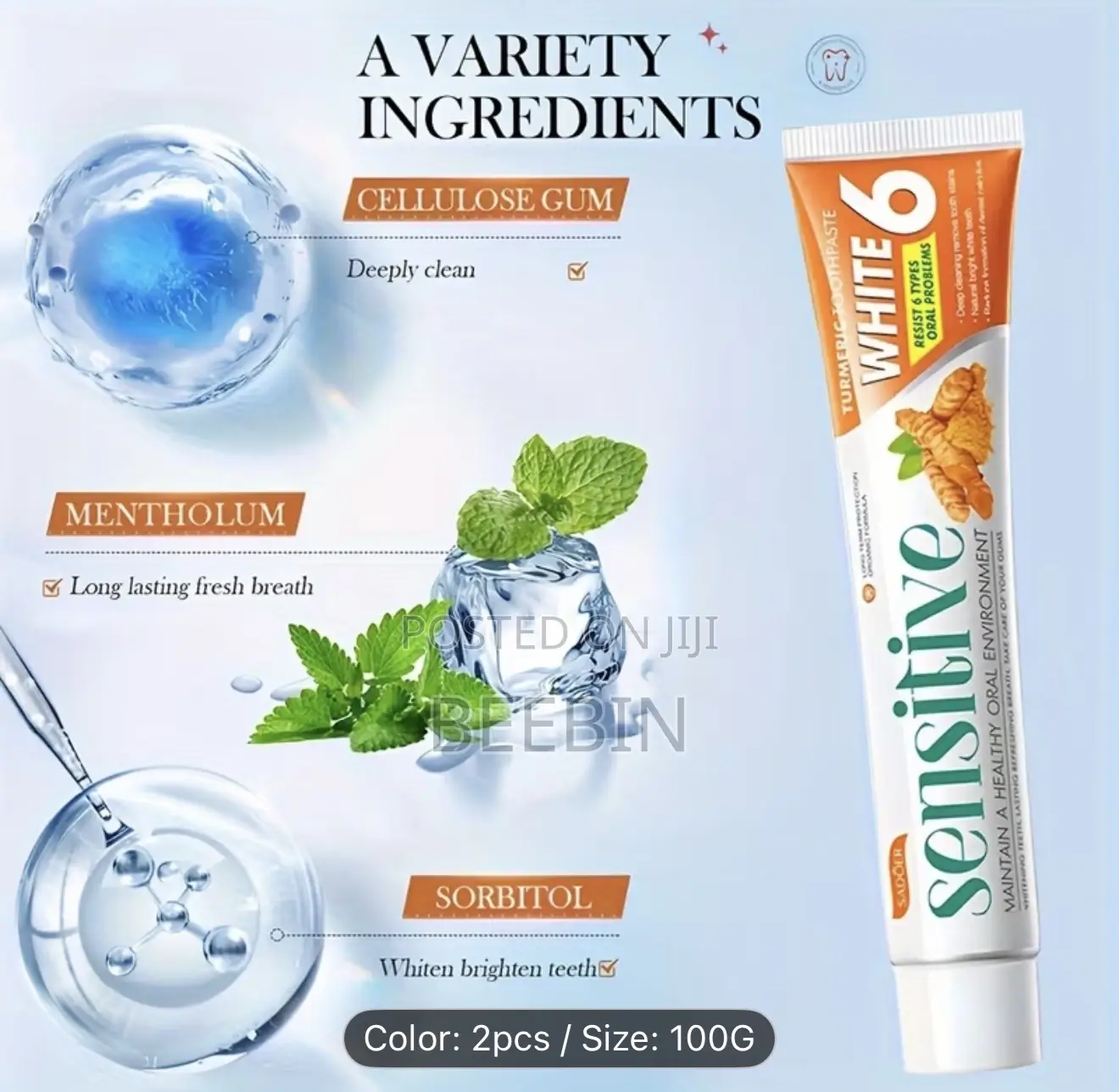 Sensitive Toothpaste 2pcs - 100g