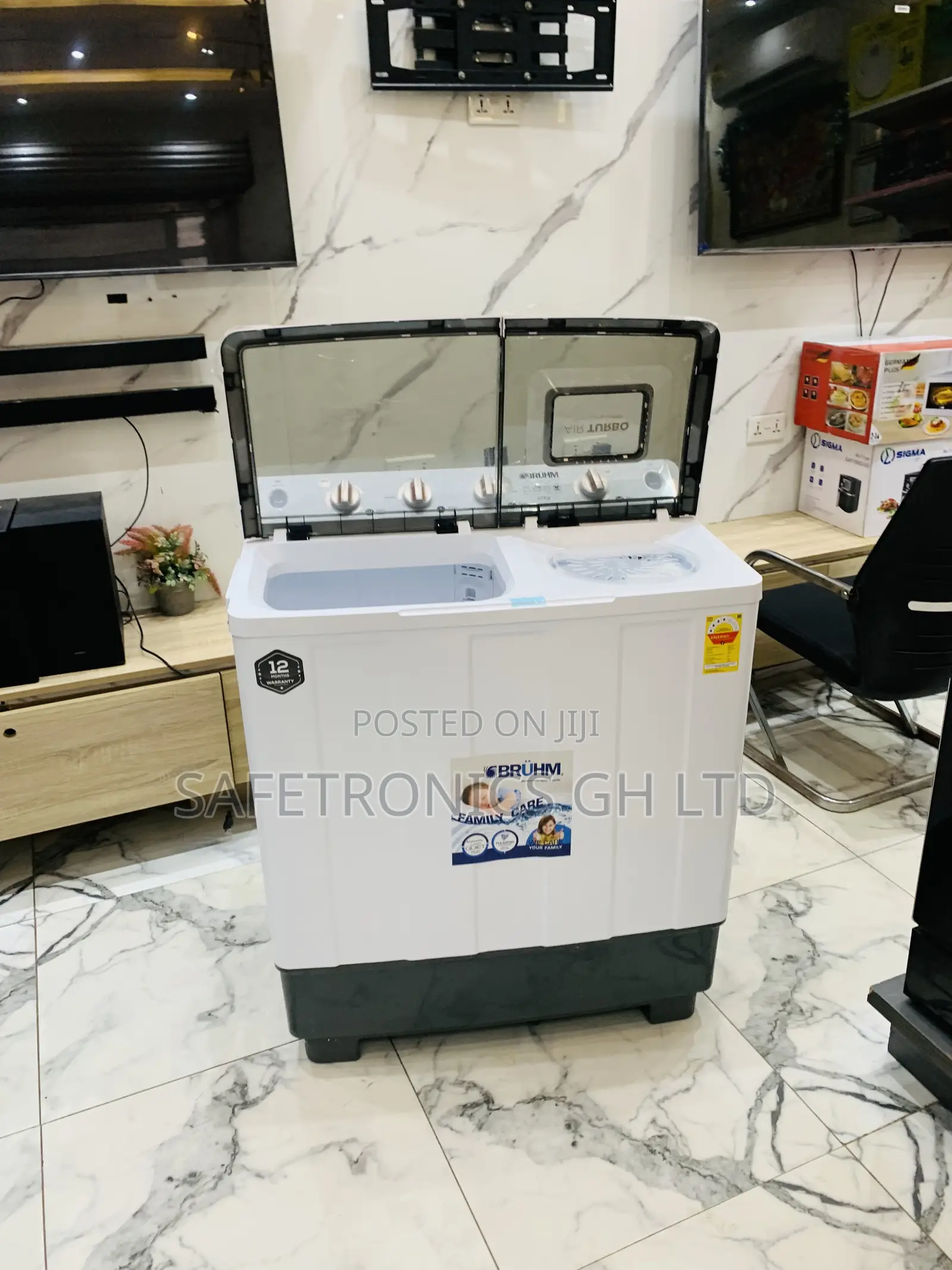 Fresh in Box Topload 12kg Bruhm Semiautomatic Washingmachine