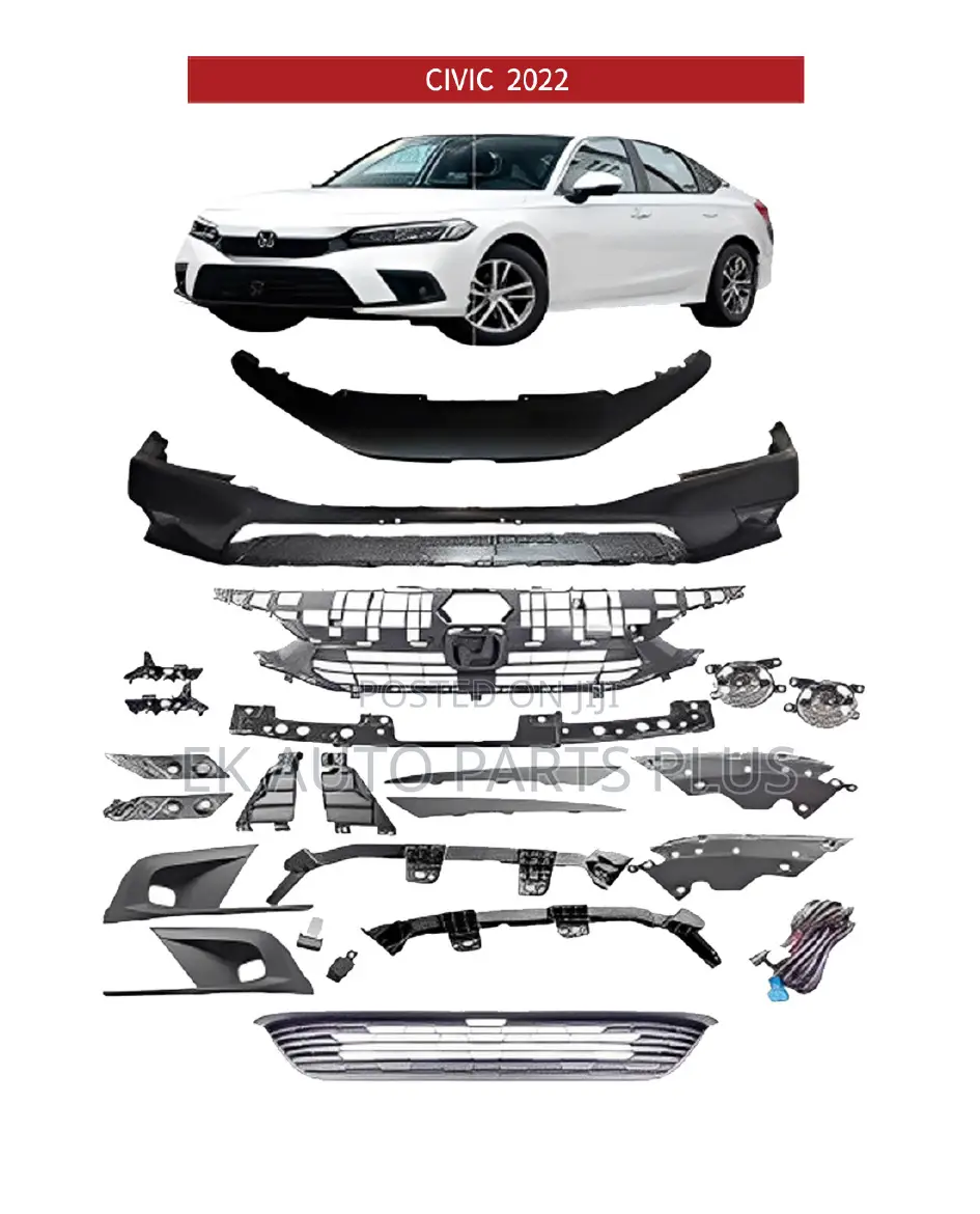 Honda Civic Front Bumper Complete 2022 2023 2024