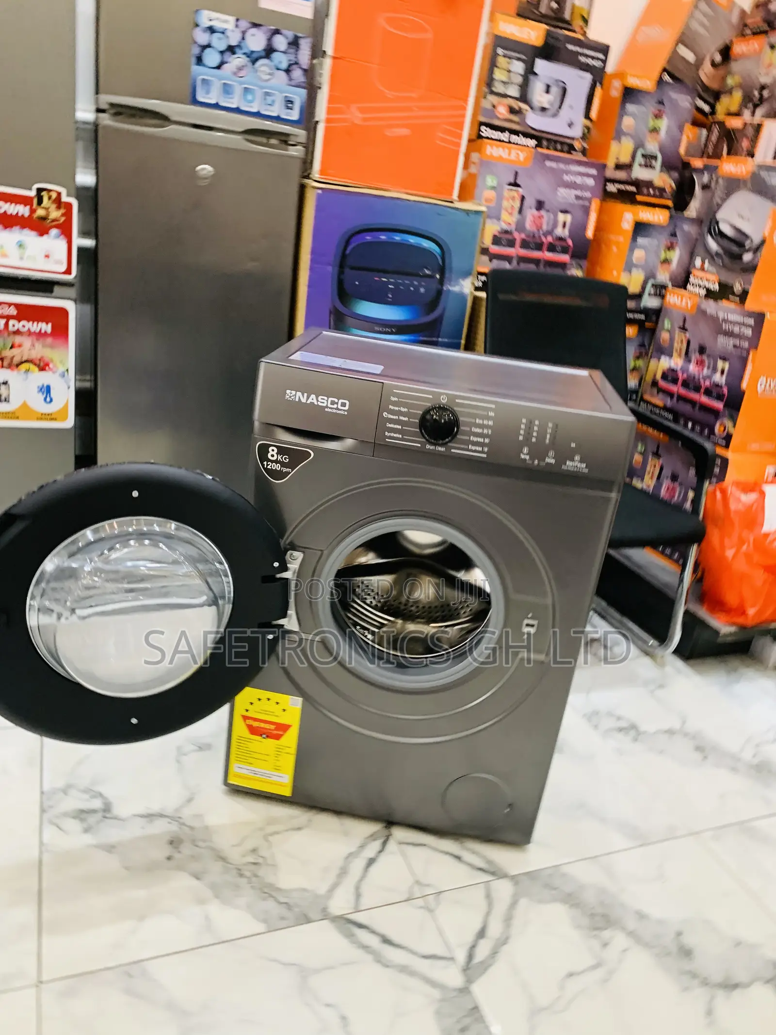 Buy Exclusive Full Automatic 8kg Frontload Nasco Grey Washingmachine