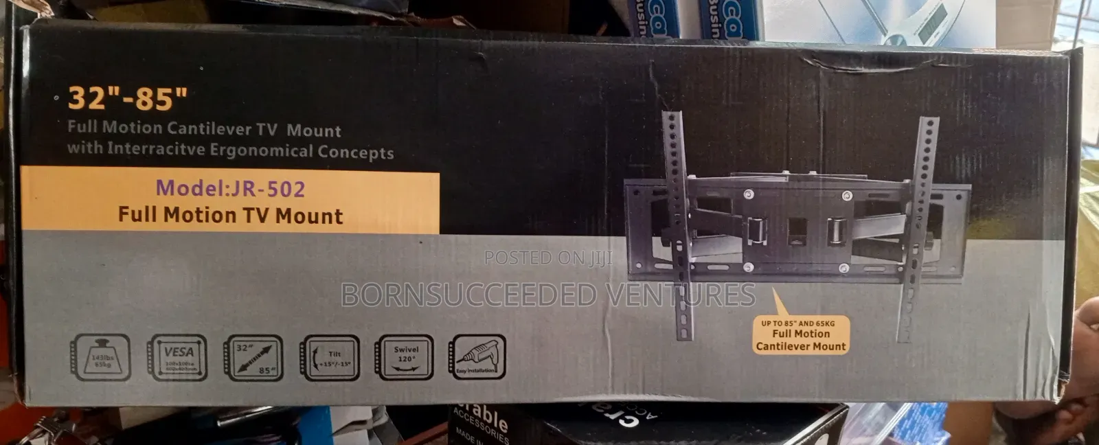 Full Motion Tv Wall Mount For Most 32–85.65kg