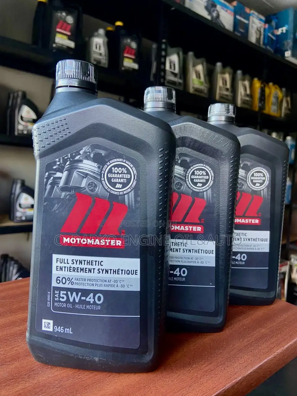 Motomaster 5w-40 1l Full Synthetic Engine Oil (Canada)
