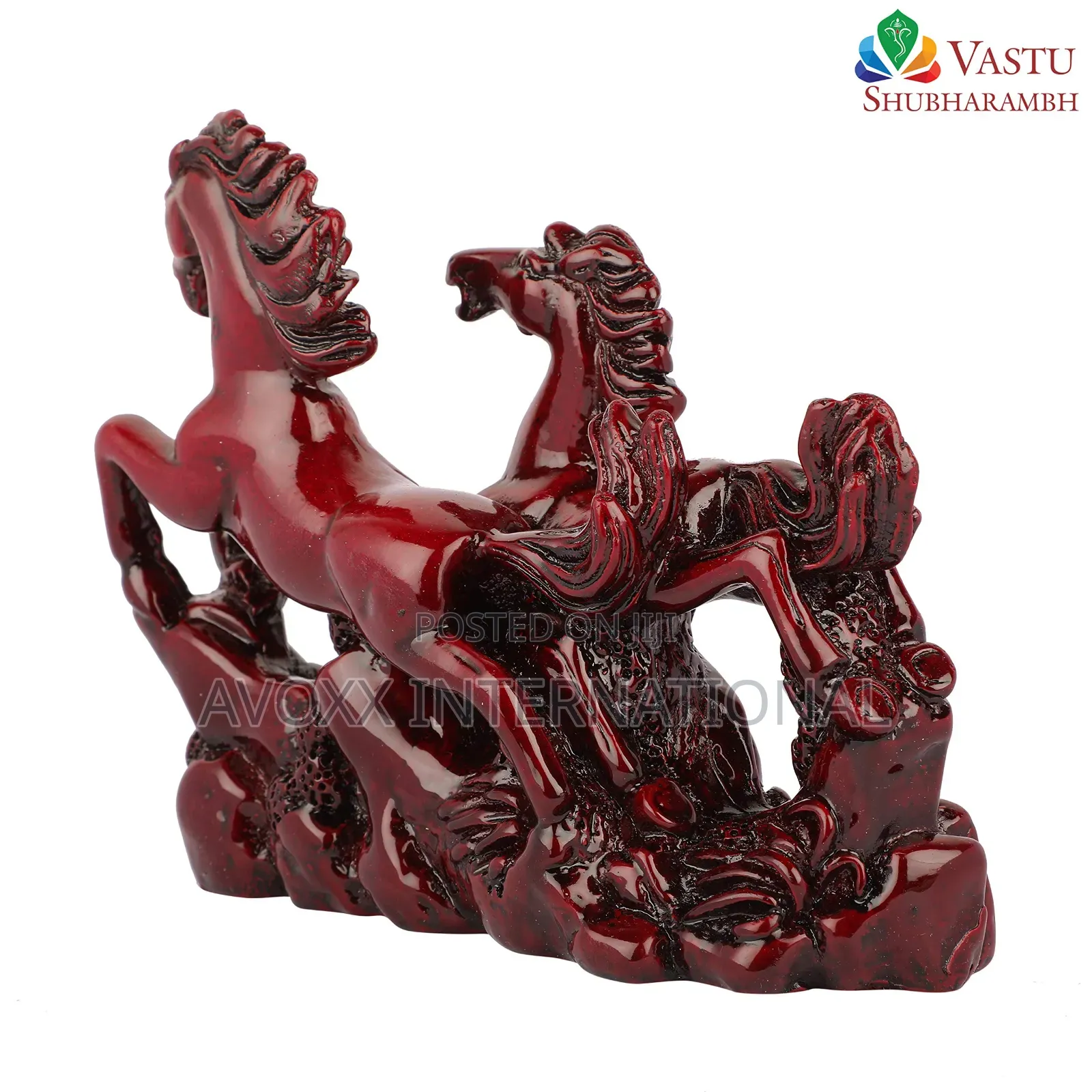 Resin Vastu Shubharambh Pair Of Horses For Prosperity,