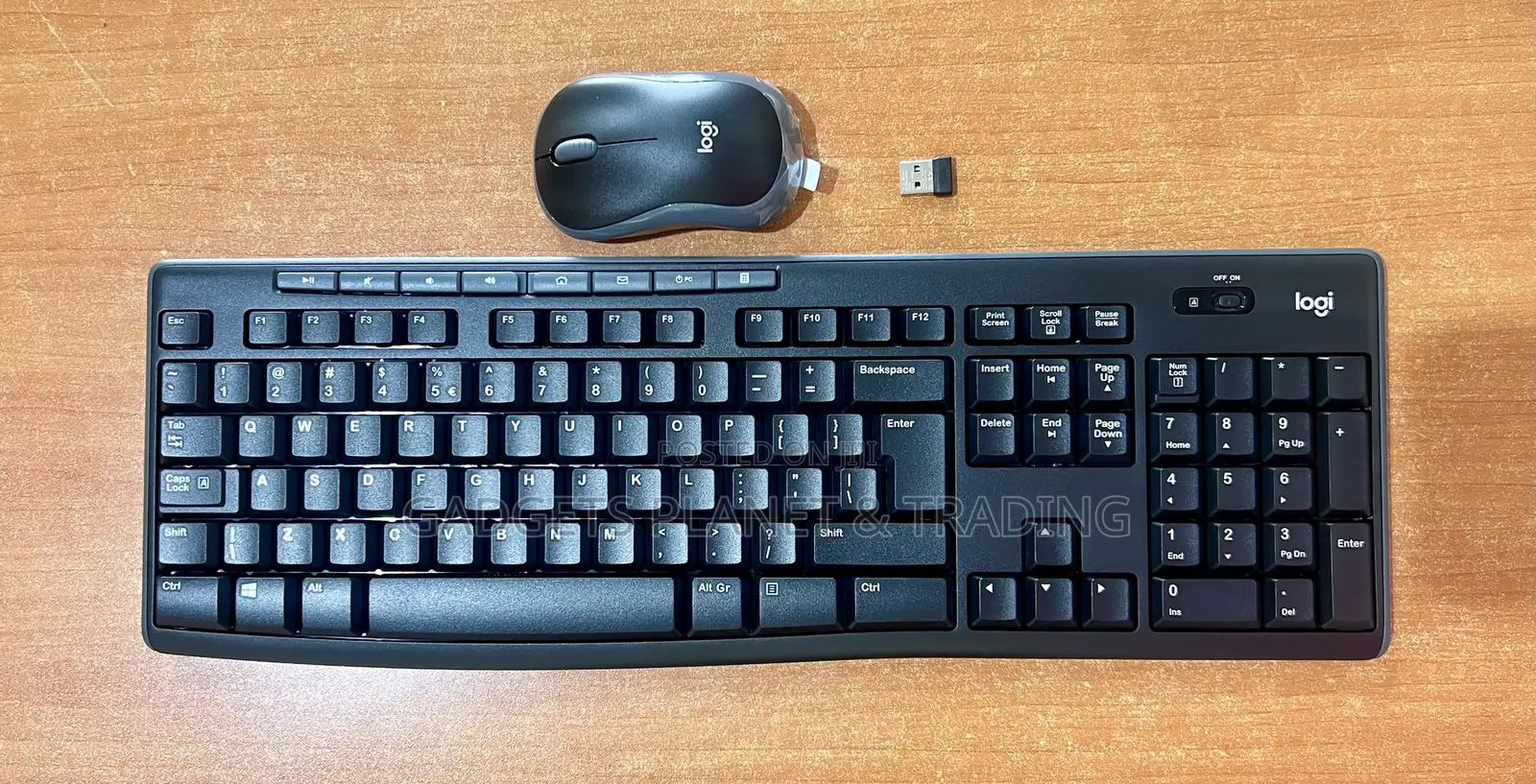 Logitech – Mk270 Wireless Keyboard and Mouse – Black