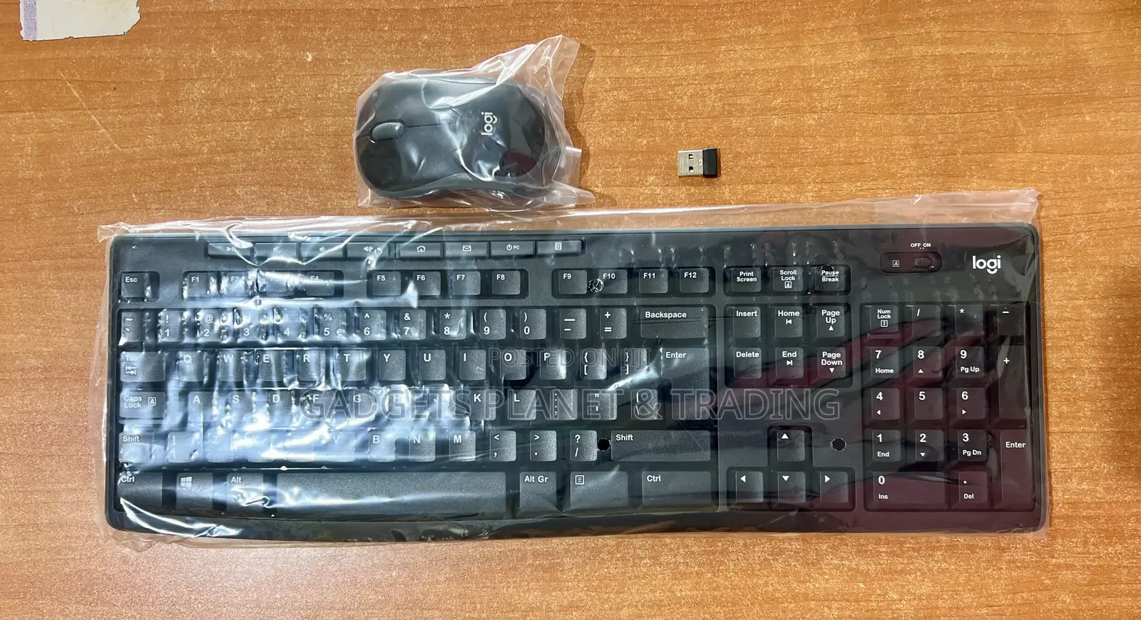 Logitech – Mk270 Wireless Keyboard and Mouse – Black