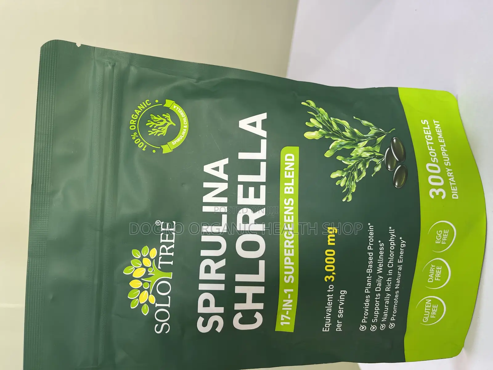 Solotree Spirulina Chlorella Softgels