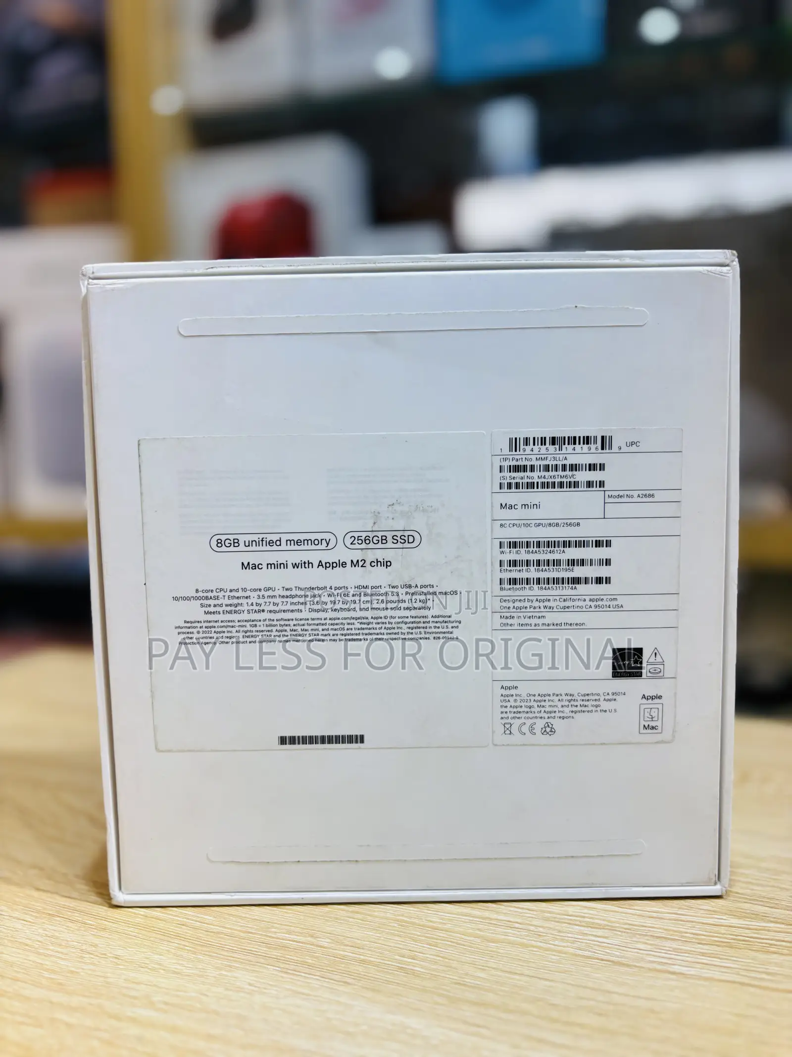Desktop Computer Apple Mac Mini M2 8GB Apple M2 SSD 256GB