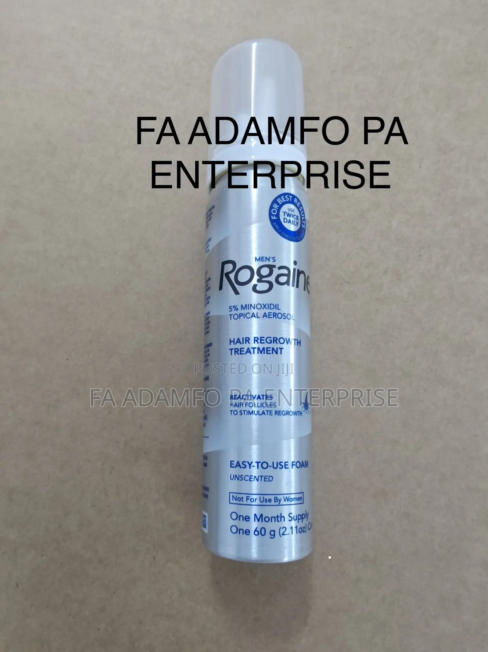 Rogaine Minoxidil Foam For Men - For Receding Hairline And Bald Spots