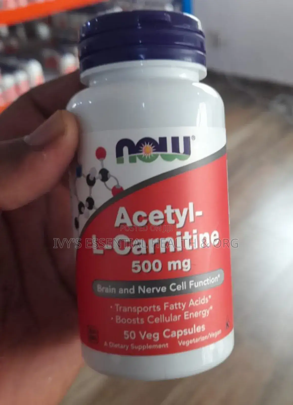 Now Acetyl L-Carnitine 500mg 50cap