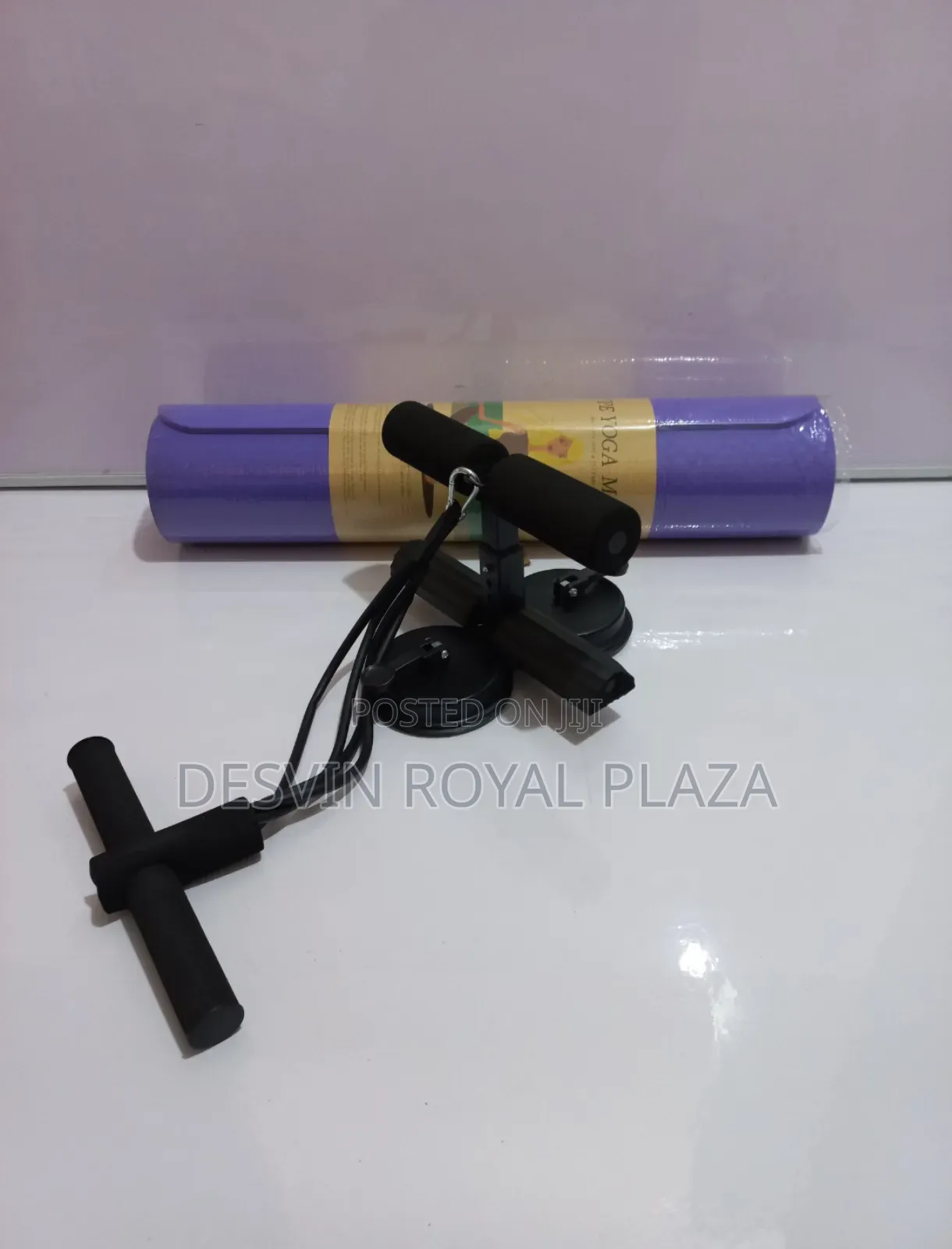 Sit Up With Resistance Band + Exercise Mat