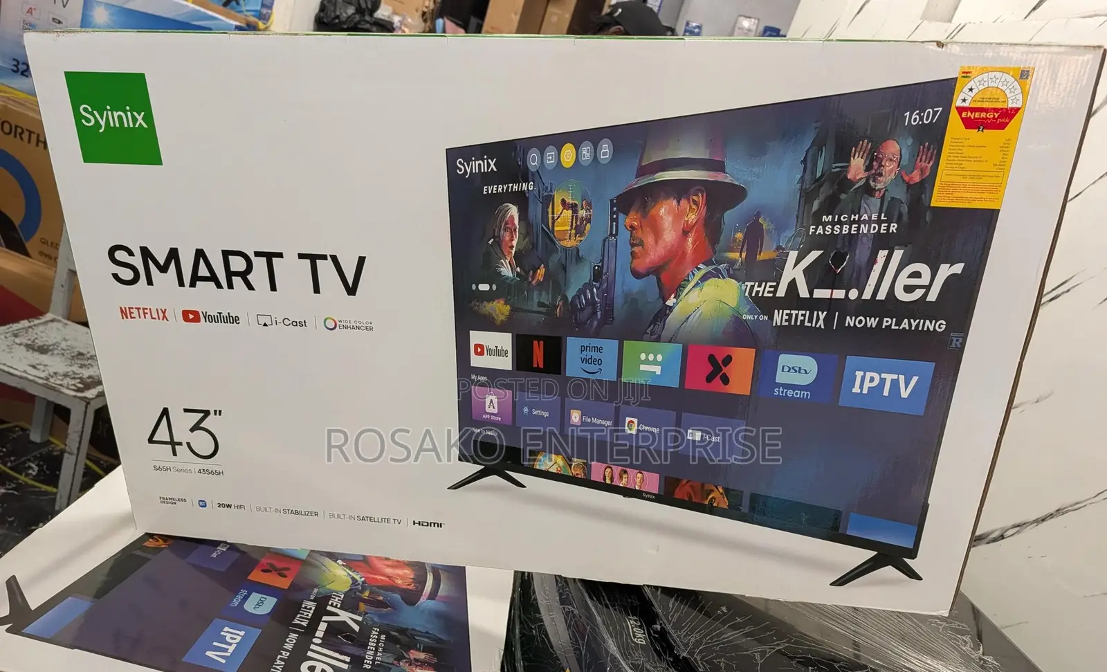 Syinix 43 Inch Smart Digital Satellite 245 GHC /43 Igoogle Tv 2500