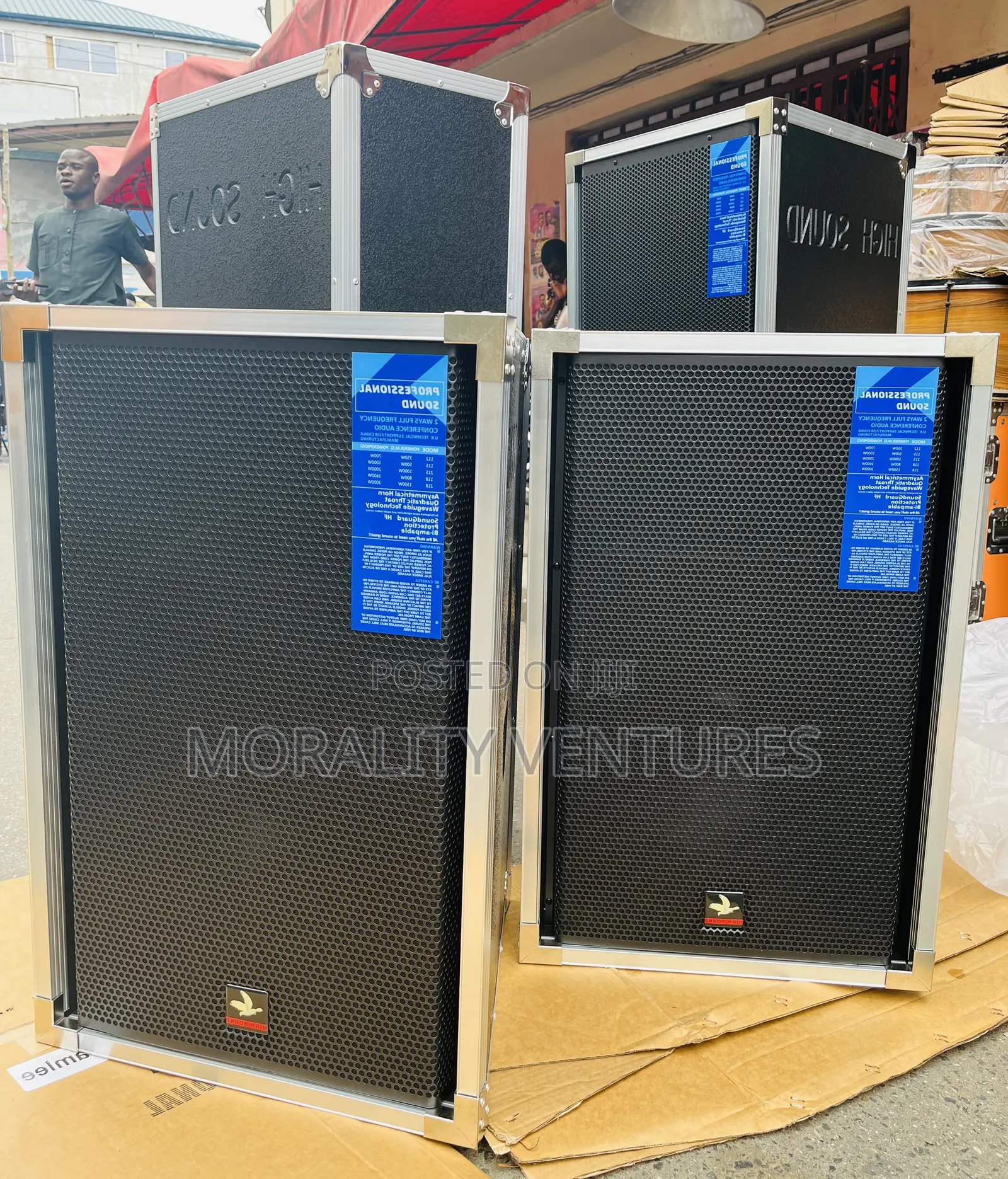 High Sound N215 Professional Half-Range Speakers.
